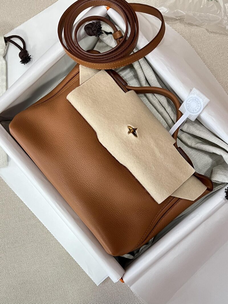 Hermès Mini Kelly 2424 Evercolor & Swift Gold Gold Hardware - Image 2