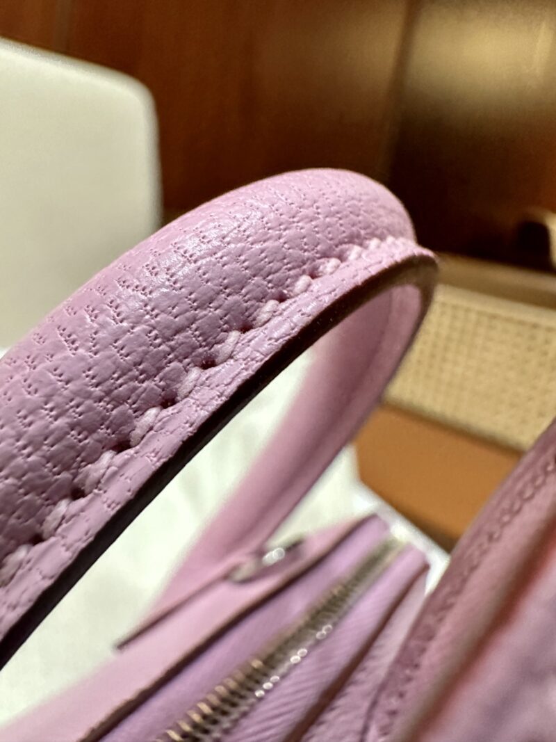 Hermès Mini Bolide 18 Chevre Mauve Sylvestre Silver Hardware