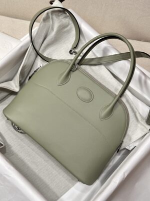 Hermès Bolide 27 Swift Sauge Silver Hardware