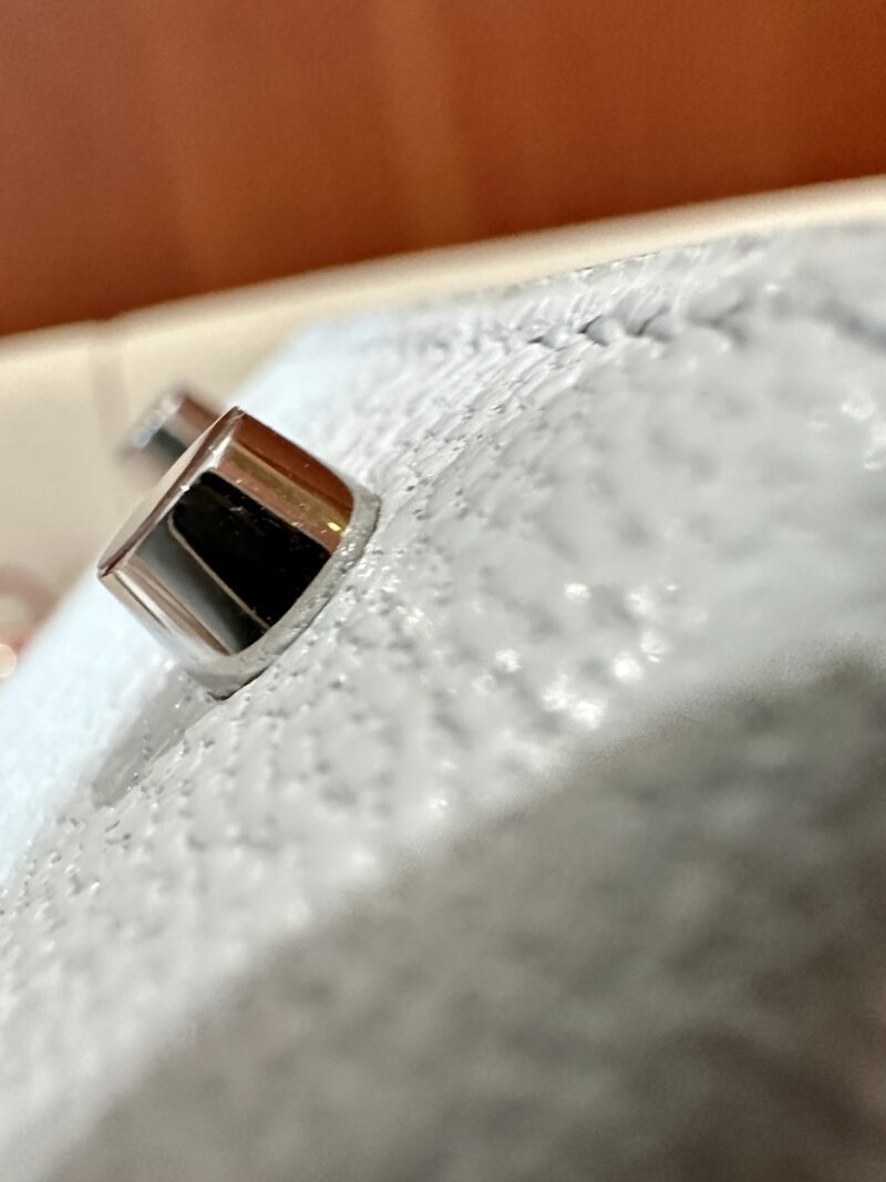 Hermès Mini Kelly Chevre Blue Pale Silver Hardware - Image 13