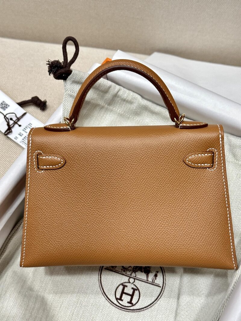 Hermès Mini Kelly Epsom Gold Gold Hardware - Image 6