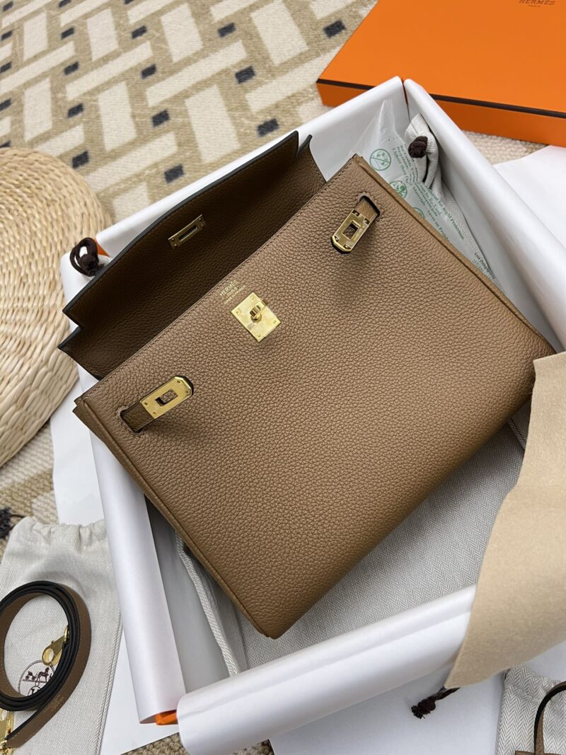 Hermès Kelly 25 Togo Alezan Gold Hardware - Image 6