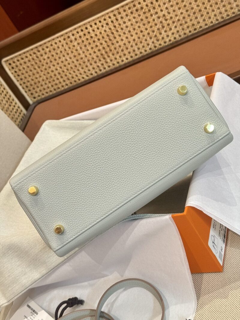Hermès Kelly 25 Togo Gris Pearl Gold Hardware