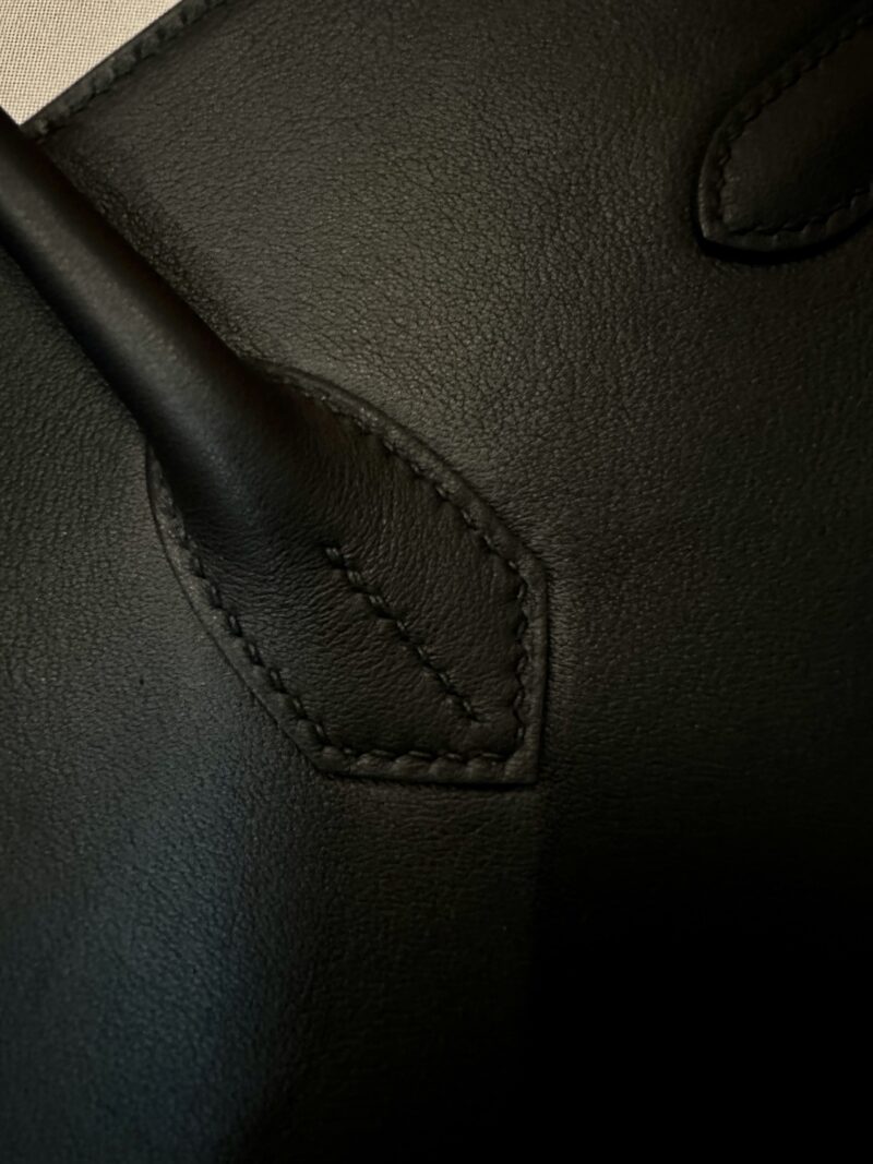 Hermès Birkin 35 Noir Swift Palladium Hardware - Image 12