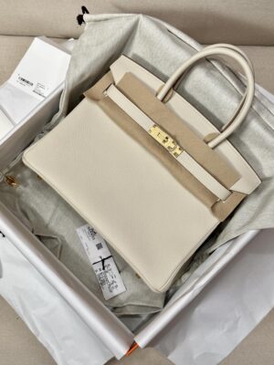 Hermès Birkin 30 Craie Togo Gold Hardware