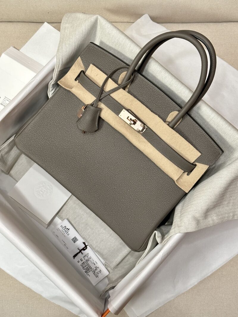 Hermès Birkin 30 Etain Togo Gold Hardware