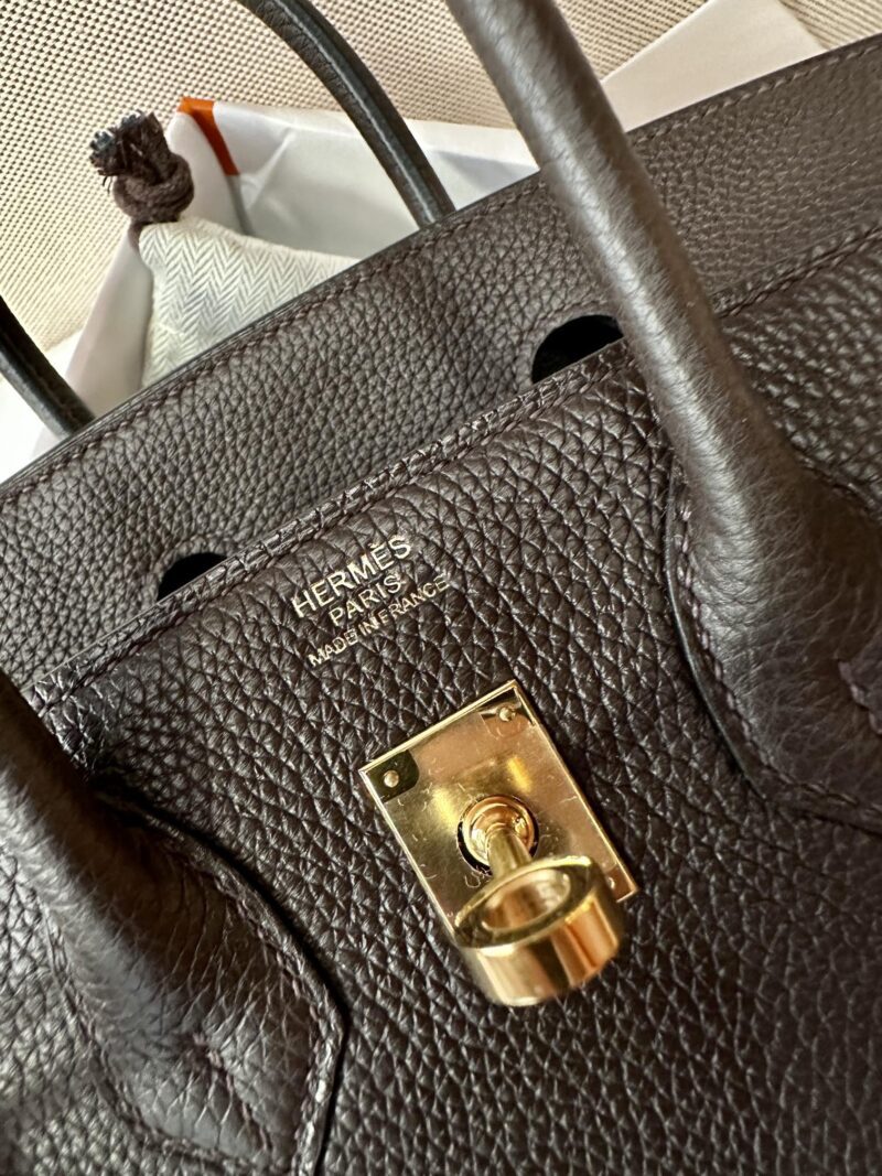 Hermès Birkin 25 Chocolate Togo Gold Hardware - Image 5