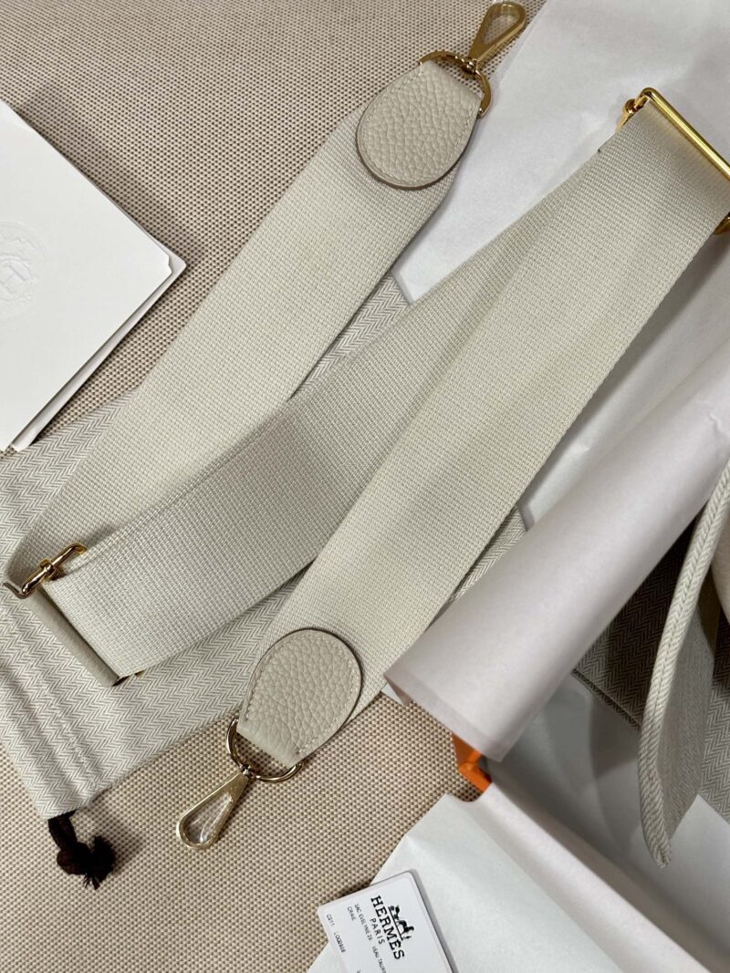 Hermès Evelyne 29 Taurillon Clemence Craie Silver Hardware - Image 8