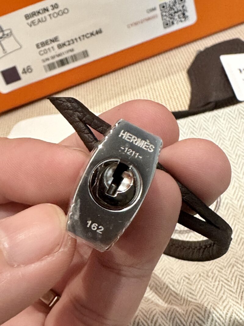 Hermès Birkin 30 Ebene Togo Gold Hardware - Image 10