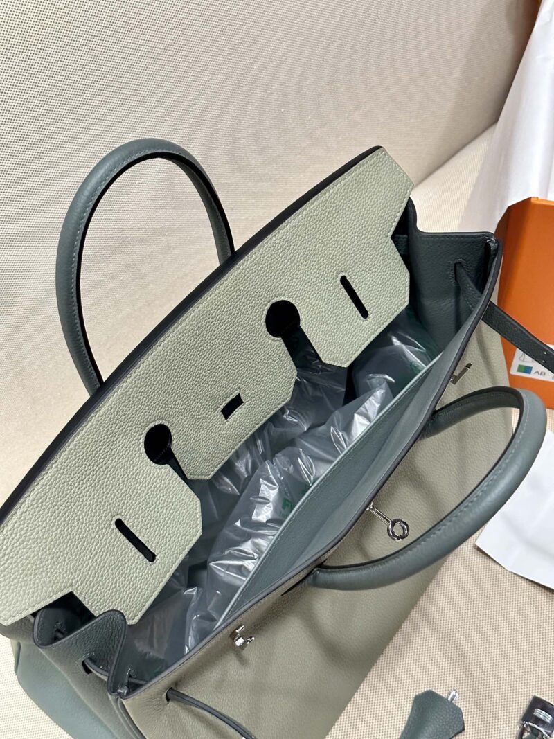 Hermès Birkin 35 Sauge, Vert Amande Togo Palladium Hardware - Image 5