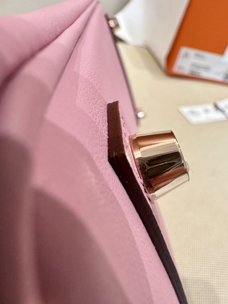 Hermès Birkin 25 Mauve Sylvestre Swift Gold Hardware - Image 9