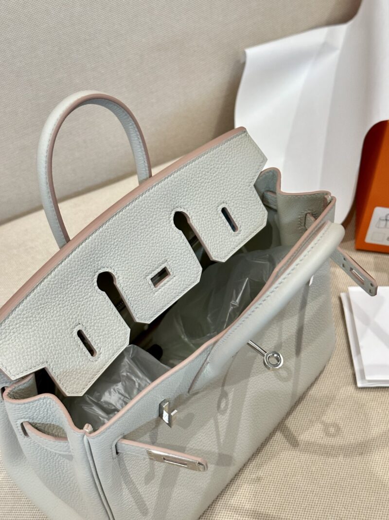 Hermès Birkin 25 Beton Togo Palladium Hardware - Image 6