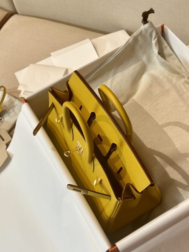 Hermès Birkin 25 Amber Epsom Gold Hardware - Image 6