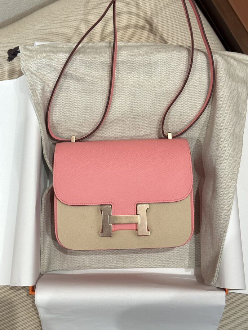 Hermès Constance 19 Rose Confetti, Rose Gold Epsom Gold Hardware
