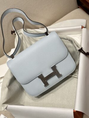 Hermès Constance 24 Blue Brume Epsom Palladium Hardware