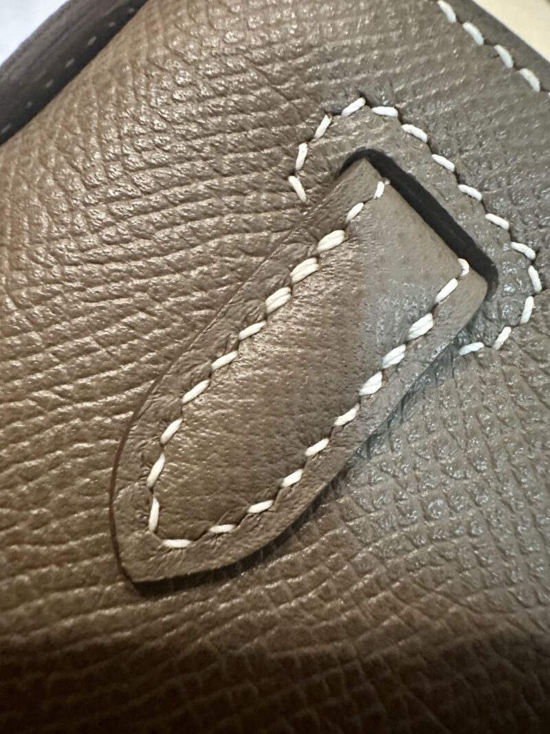 Hermès Kelly Pochette Etoupe Epsom Gold Hardware