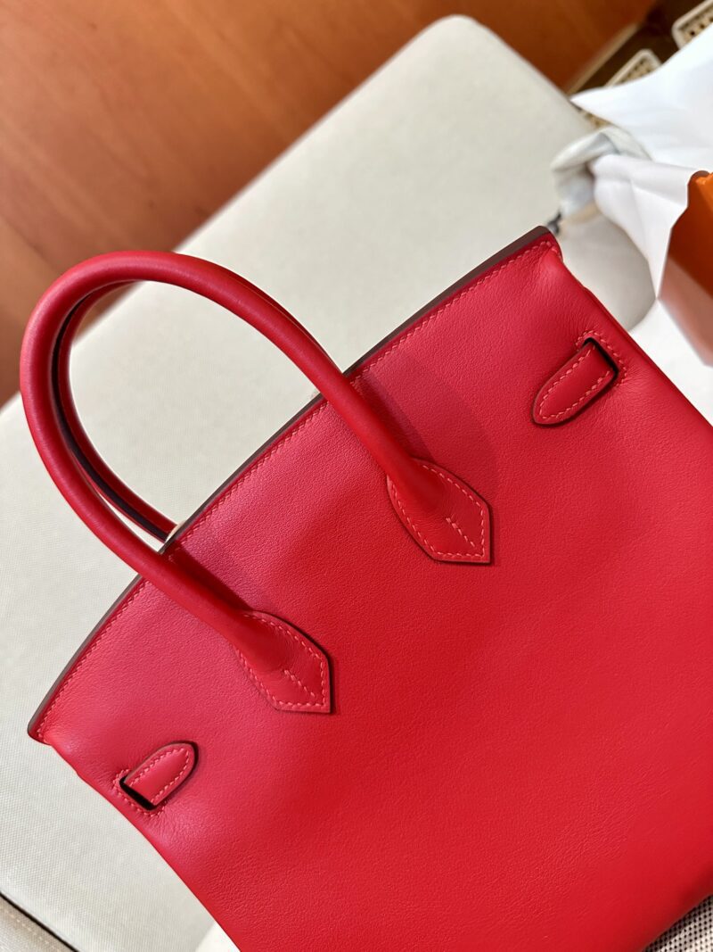 Hermès Birkin 25 Rouge Coeur Swift Gold Hardware - Image 6