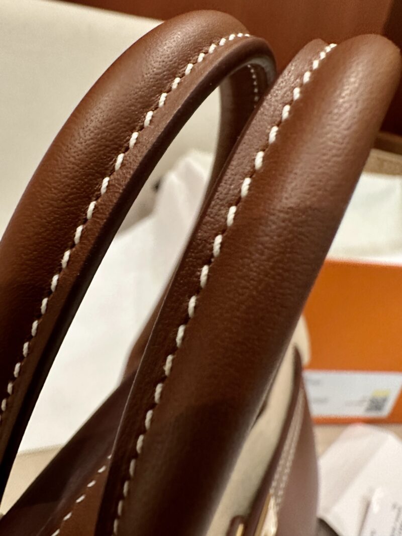 Hermès Birkin 25 Gold Barenia Gold Hardware - Image 10