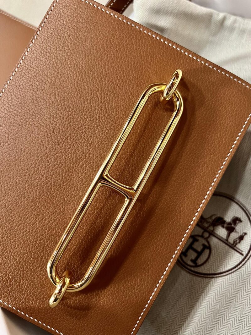 Hermès Roulis 19 Evercolor Gold Gold Hardware - Image 7