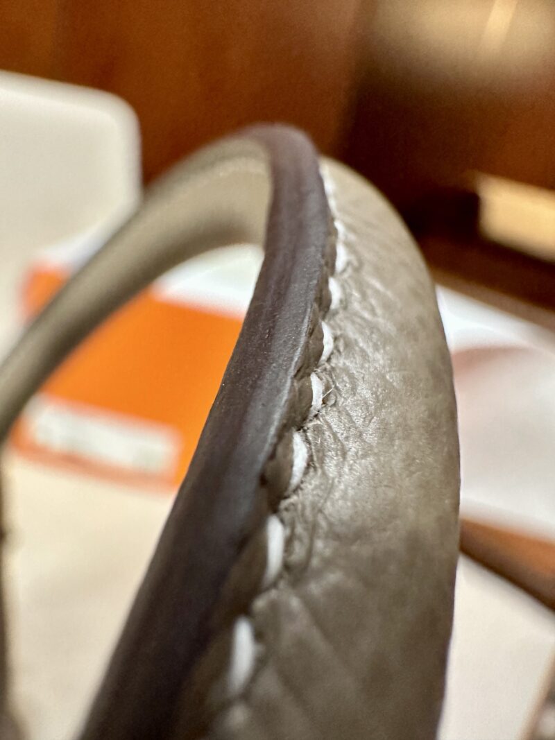Hermès Bolide 31 Epsom Etoupe Silver Hardware