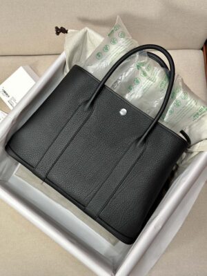 Hermès Garden Party 36 Negonda Noir Silver Hardware
