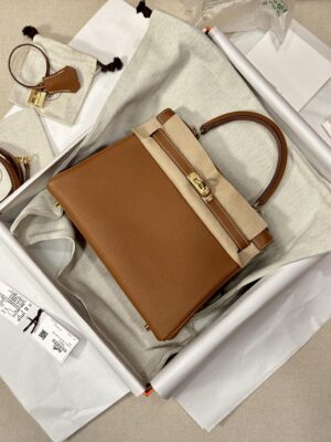 Hermès Kelly 25 Togo Gold Gold Hardware