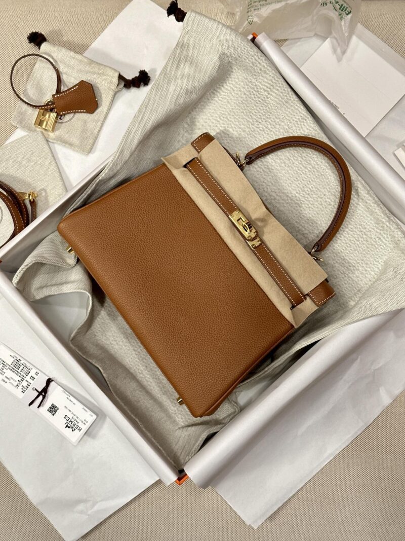 Hermès Kelly 25 Togo Gold Gold Hardware