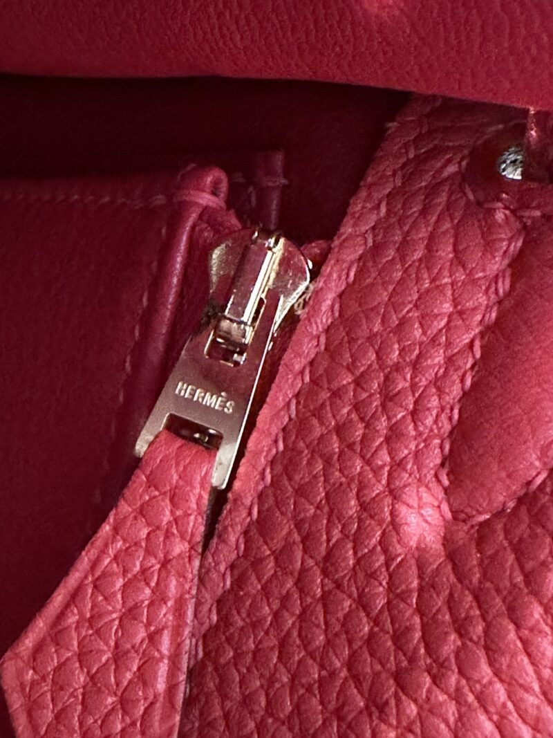 Hermès Kelly 25 Togo Rouge Coeur Gold Hardware - Image 13