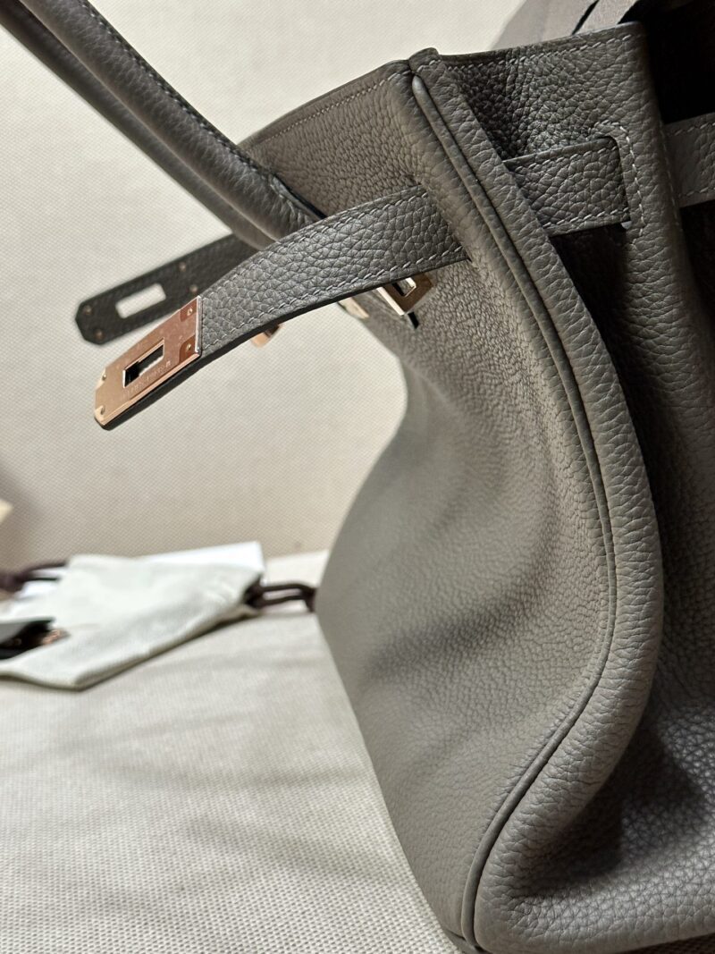 Hermès Birkin 30 Etain Togo Gold Hardware - Image 10