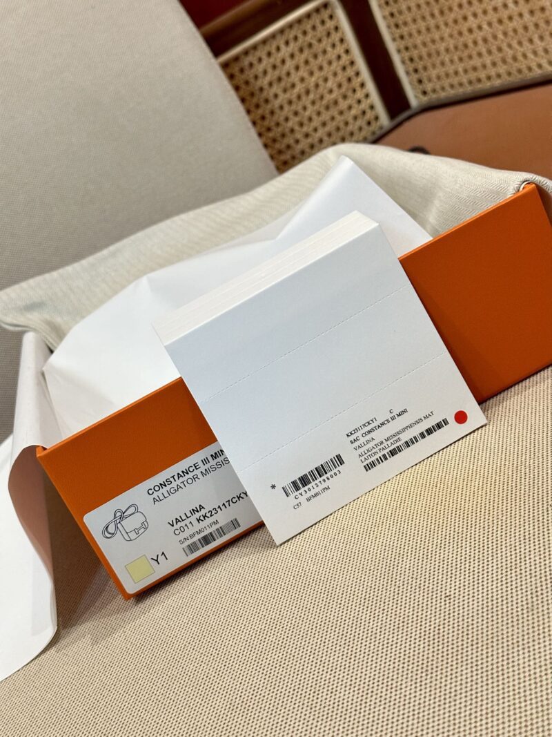 Hermès Constance 19 Vallina Matte Alligator Palladium Hardware