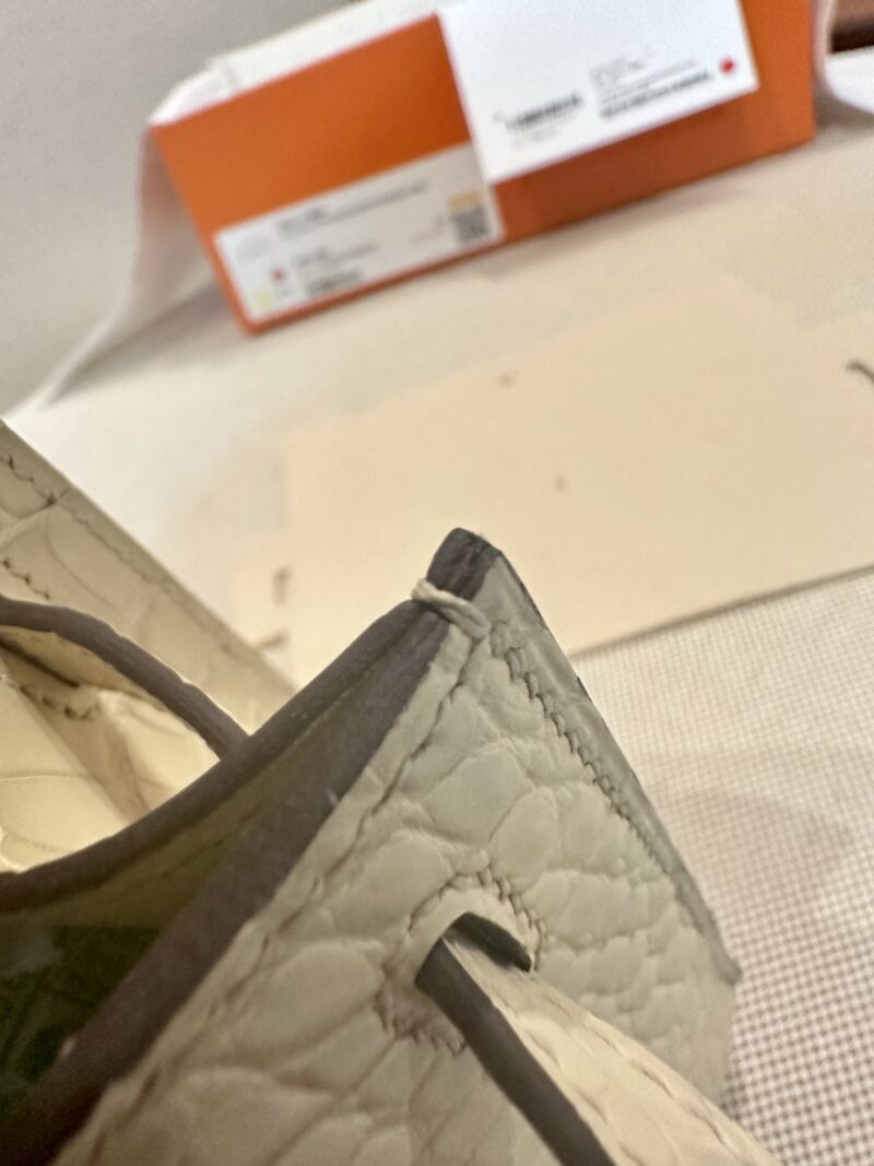 Hermès Kelly Pochette Vallina Matte Crocodile Gold Hardware