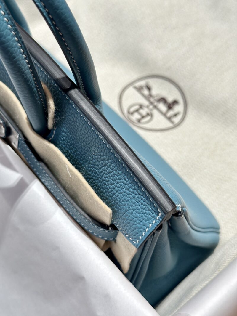 Hermès Birkin 25 Blue Jean Togo Palladium Hardware - Image 5