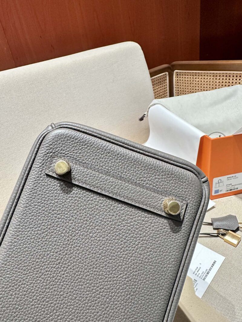 Hermès Birkin 25 Etain Togo Gold Hardware - Image 9