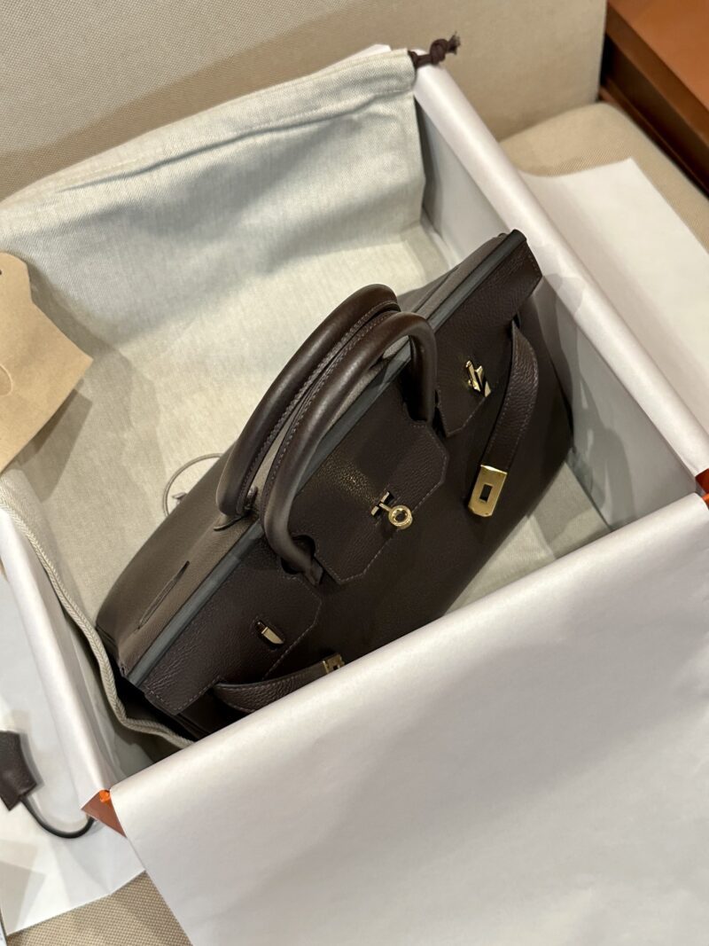 Hermès Birkin 30 Ebene Togo Gold Hardware - Image 4