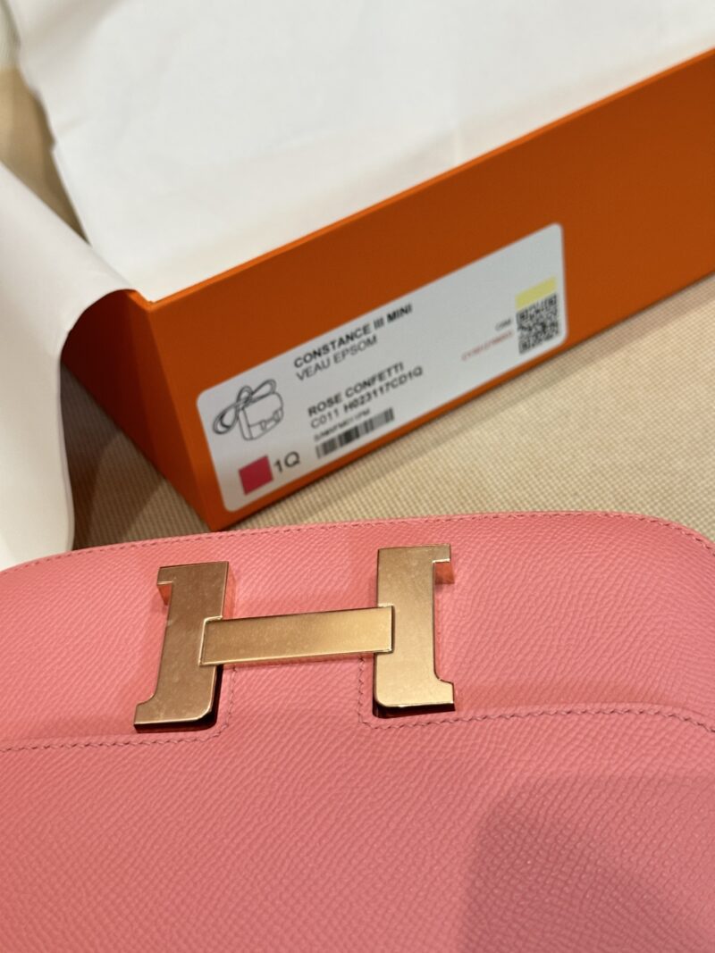 Hermès Constance 19 Rose Confetti, Rose Gold Epsom Gold Hardware - Image 6