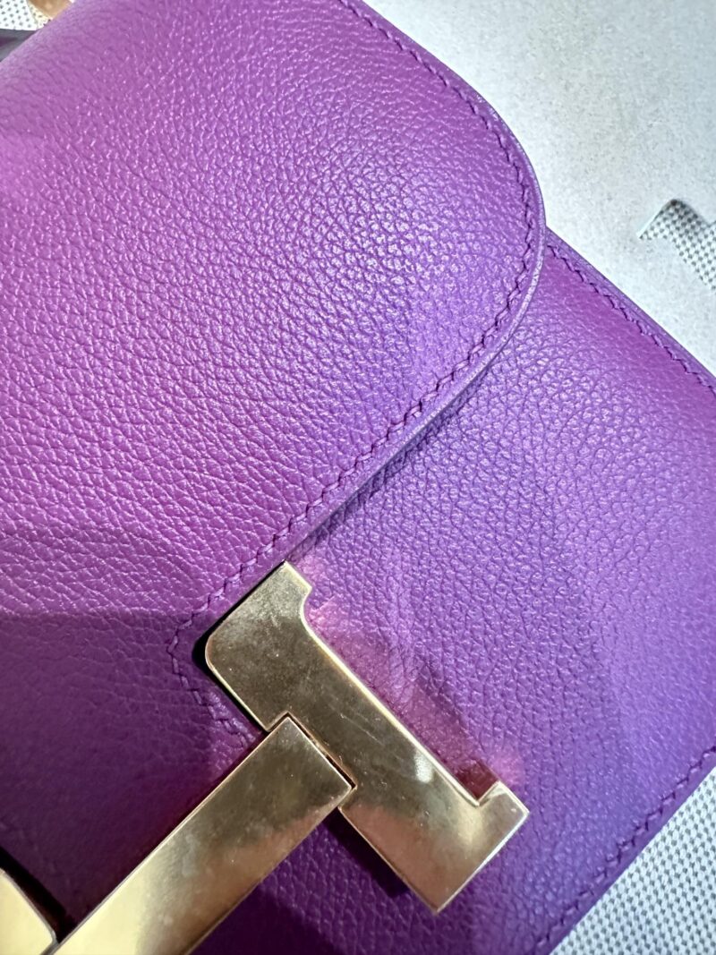 Hermès Constance 18 Anemone, Gold Evercolor Gold Hardware - Image 5