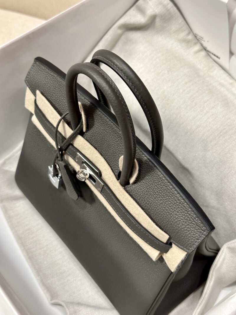 Hermès Birkin 25 Graphite Togo Palladium Hardware - Image 8