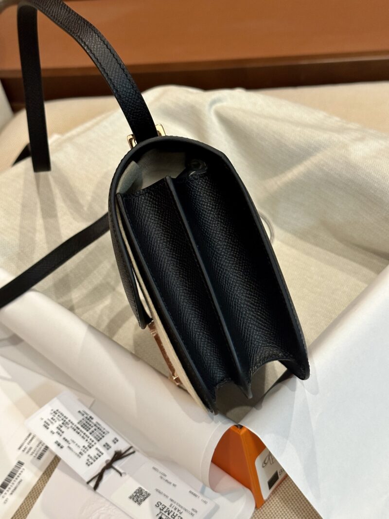 Hermès Constance 19 Noir, Rose Gold Epsom Gold Hardware - Image 13