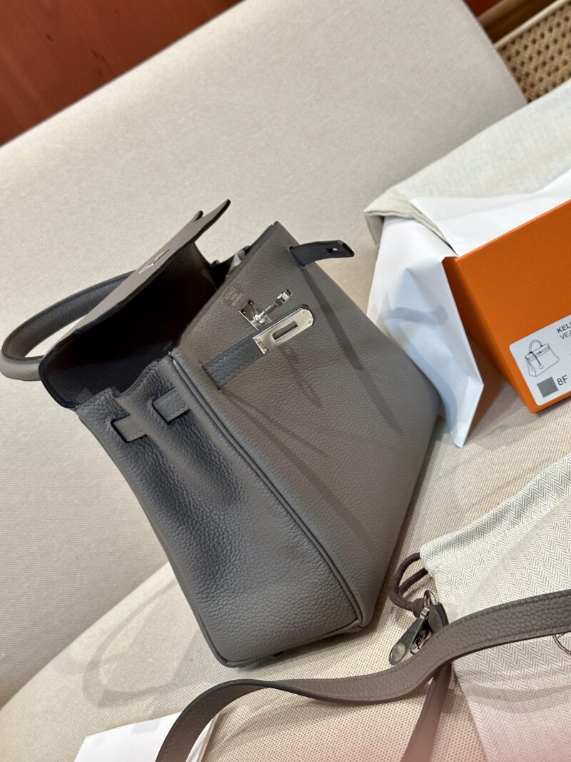Hermès Kelly 25 Togo Etain Silver Hardware - Image 7