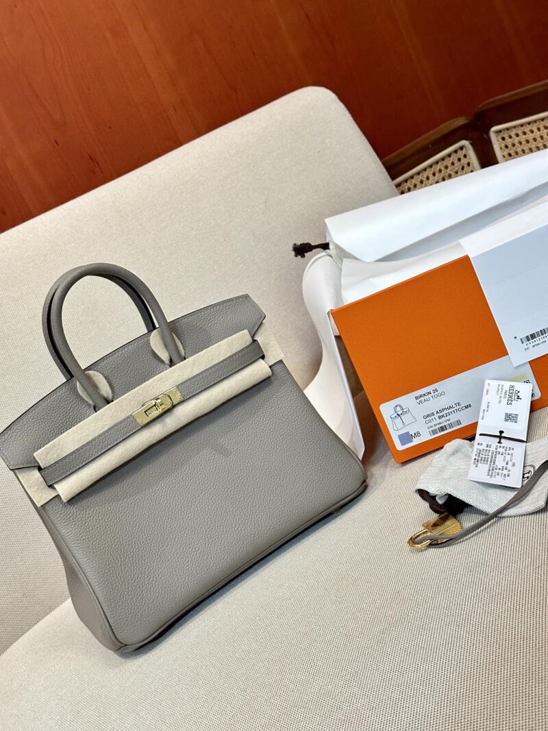 Hermès Birkin 25 Gris Asphalt Togo Gold Hardware
