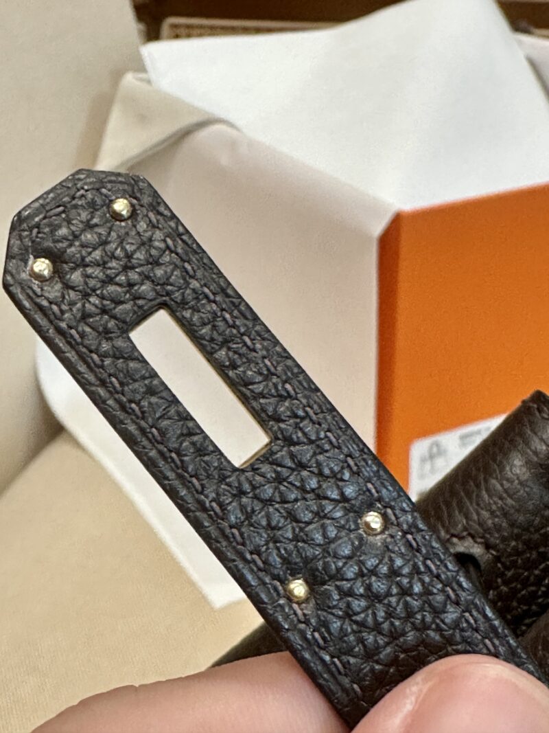 Hermès Birkin 30 Ebene, Gold Togo Gold Hardware - Image 14