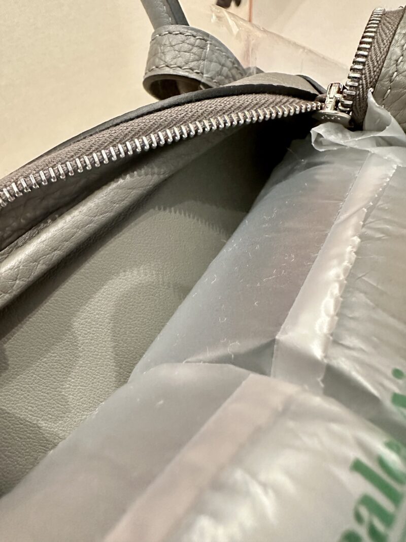 Hermès Lindy 26 Taurillon Clemence Gris Meyer Silver Hardware - Image 5