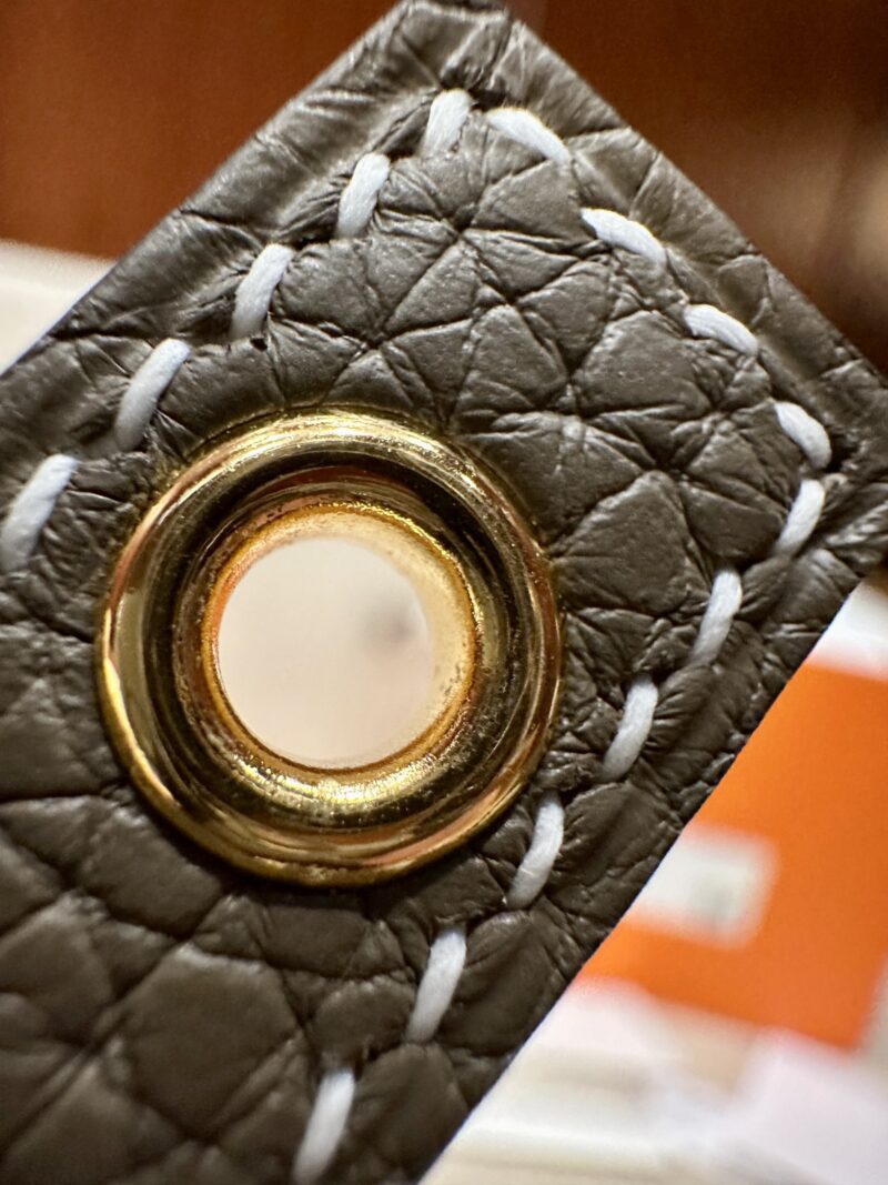 Hermès Picotin Touch 18 Taurillon Clemence & Crocodile Etoupe Gold Hardware - Image 13