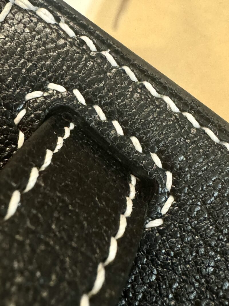 Hermès Mini Kelly 19 Chevre Noir & Gold Gold Hardware - Image 14