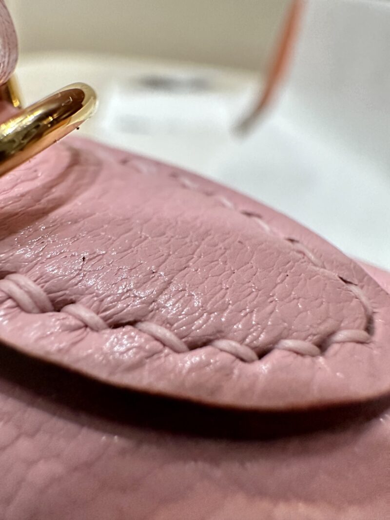 Hermès Mini Kelly 19 Chevre Rose Sakura Gold Hardware - Image 19