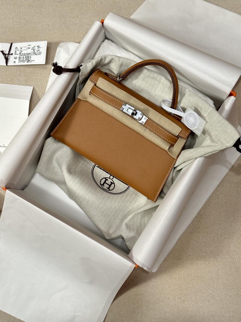 Hermès Mini Kelly 19 Epsom Gold Gold Hardware
