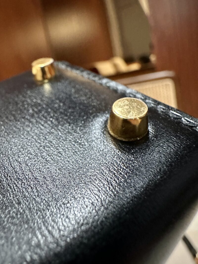 Hermès Mini Kelly 19 Box Calf Noir Gold Hardware - Image 12