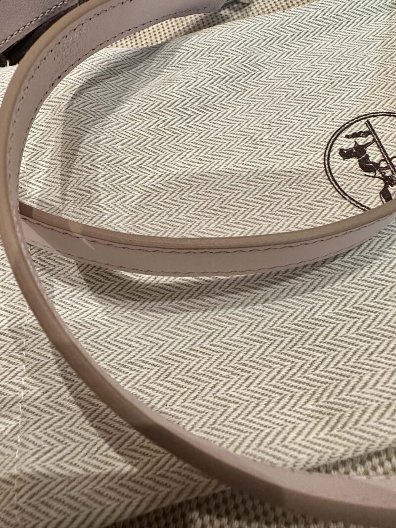 Hermès Kelly 25 Swift Mauve Silver Hardware - Image 14