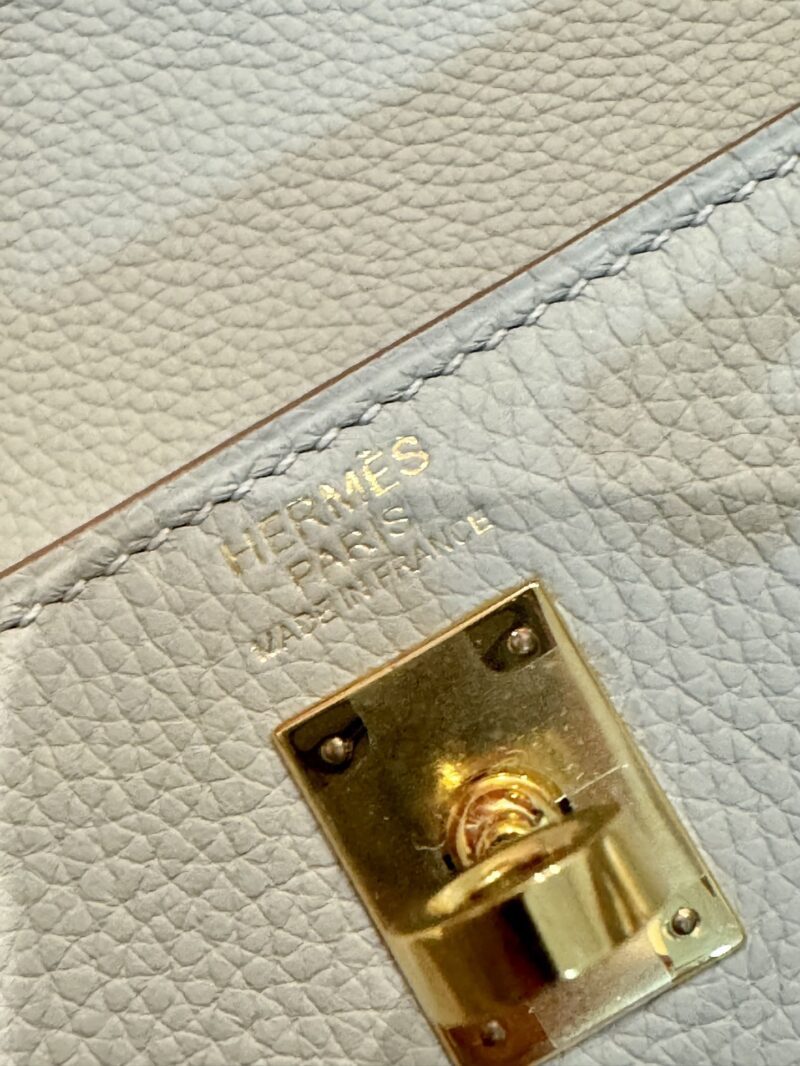 Hermès Kelly 25 Togo Gris Pearl Gold Hardware