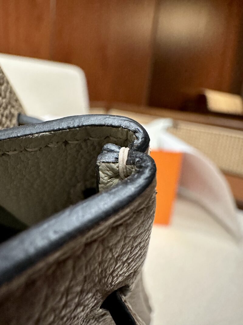 Hermès Birkin 25 Gris Tourterelle Togo Gold Hardware - Image 15